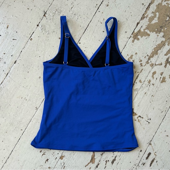 Chaps Royal Blue Tankini Swim Top - Picture 6 of 8